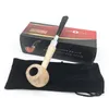 The new pipe straight pipe type small log wood portable 150mm metal smoking cigarette holder