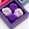 Bouquet regalo creativo per San Valentino Saponi realistici Testa di fiore di rosa per fiori di sapone da bagno Alta qualità 5 5ms BB