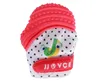 Baby Dot Dentição Luvas Mitt Ajustável BPA Livre Seguro Silicone Teether Brinquedo Mini Mitt Mastigável Luva de Presente Do Chuveiro de Bebê