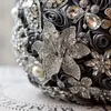 New Arrival bridal Bouquets Wedding flowers High Quality Sparkling Crystal Satin wedding bouquets Dark red, purple,gray european style