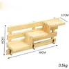 Uchwyt na ścianie Drewno Półka Kuchnia Łazienka Rack Organizer Small Key Wiszące Przechowywanie Case Home Decoration