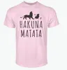 Algodão de verão camisetas Hakuna Matata Men's Big Torne Camisetas Manga Curta Slim Fit Moda Tops Tees Masculino Roupa XXXL