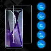 Samsungのための液体接着剤のケースに優しい紫外線接触の強化されたガラスの完全な接着スクリーンプロテクター注10 9 8 S9 S8 Plus Finger Print ID