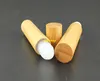 100pcs/lot Fast Shipping 15ml Essential oil bamboo roll on bottle Eyecream container roller cosmetics bottles