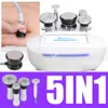 Mest effektiva 5 i 1 Unoisetion Cavitation Body Shaping Flat RF Wrinkle Removal Vacuum RF Massage Salong Använd maskin