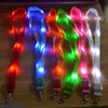 LED leuchten Halsband Band Lanyard Schlüsselanhänger ID Abzeichen hängende Spitze Seil Handy Strapes Party Dekoration