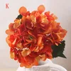 Artificial Hydrangea Flower Head 47cm Fake Silk Single Real Touch Hydrangeas16 Colors for Wedding Centerpieces Home Party Decorative Flowers