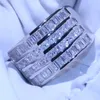 Victoria Wieck Hoge Kwaliteit Infinity Luxe Sieraden 925 Sterling Zilver Prinses Geslepen Witte Topaas CZ Diamanten Trouwring Brede Ring3764785