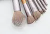 Nya 7pcs trä färg makeup borstar sätter grunden eyedshadow concealer blush make up borstar kvinnor skönhet verktyg maquillaje
