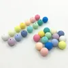 15mm Silicone Beads Food Grade Teething Nursing Chewing Round beads Loose Silicone Beads6535711