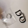 100% 925 Silver 18K Rose Gold Plated Hoop Earring med Clear CZ Stone Original Box för Pandora Smycken Kvinnors julklapp