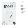 4 en 1 Noosy Nano Micro Tarjeta SIM Juego de adaptadores convertidores con pin de expulsión Paquete minorista para todos los dispositivos de teléfonos móviles
