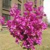 Silk Bougainvillea Flower Branches Artificial Flowers bougainvillea spectabilis Tree Stem 115cm long for Wedding Party Home Xmas Decoration