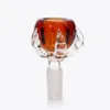 Talons Classic Design 14,4 mm 18,8 mm männliche Glasschalen Rauchkraut dick mit farbenfrohen Schüssel für Wasserrohrbongs