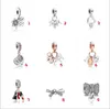Moda 20 adet Aile Ağacı Ilmek Anne Mutlu Aşk Yüksek Topuk Ayakkabı Charm Ayar Gümüş Avrupa Charms Boncuk Fit Pandora Bilezikler DIY Takı