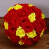 Rosbollar 1540 cm bröllop siden pomander kyssande boll dekorera blomma konstgjord blomma för bröllopsträdgård marknadsdekoration6084214