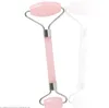 2018 Nieuwe roze quartz Facial Ontspanning Afslanken Tool rozenkwarts Roller Massager jade massage steen Voor Gezicht Hals Kin groothandel