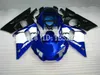 Zestaw do obróbki motocyklowej dla Yamaha YZFR6 98 99 00 01 02 YZF R6 1998 2002 YZF600 Blue White Black Fairings Set + Gifts YM09