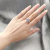 Umcho Sky Blue Topaz Silver Pierścień solidny 925 Srebrne pierścienie dla kobiet Wedding Pround Birthstone Aquamaryine Gemstoney18823031149