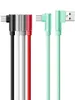 90 Derece Dik Açılı C Tip C Kabloları Mikro USB Kablo Hızlı Şarj Şarj Corger Kablo Tel 1m/3ft Android kablosu için Universal