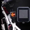 64 LED USB Recarregável Dinâmico Dinâmico LED Tear Light Tear Bicicleta Lâmpada Automática Bicicleta Sinal Ciclismo Acessórios Mountain Bike