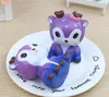 Groothandel Galaxy Cute Kawaii Cartoonoon 12 * 8.5cm herten crème geurige knijp squishy riem grappige gadgets anti stress nieuwigheid antistress speelgoed