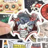 30 pcs punk crânio adesivos de vinil adesivos bomba de horror doodle decalques à prova d 'água para diy laptop skate guitarra de bicicleta motocicleta decoração presentes