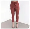 Spring Summer High Waist Harem Pants Women Plaid Business Style Long Casual Female Office Lady Black Trousers Plus Sizes