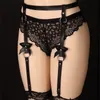 4クリップノワールjajarretièreのセントゥールJambe BreletelesJarretièreJarretièreSoutse Haute Taille Bondage Lingerie de Femmes de Mode Harnais