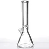 13.2 " стакан стекло banger вешалка простые стеклянные бонги с льда зрелище толстые стакан база стеклянные трубы для воды для курения 941