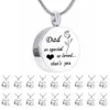 So special so loved that's you Stainless Steel round Shape mum Cremation Urn Necklace Locket Pendant Ash Jewelry for Men Wome307E