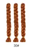 100 gram och 24 inches INOF Chemical Fiber Big Braids Mine Ghost Dirty Braid Dyed Wig DHL Gratis