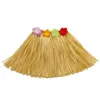 Event Party Supplies Kid's Flowered Luau Hula kjolar 30 cm/12 "För dansfest Hawaiian tema Halloween-dekorationer gynnar flerfärgad välj