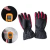 1 Pair Battery Carbon Fiber Heating Skiing Gloves Battery Box Power Electric Ride Gloves Intelligent Continuous Heating