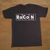 Periodiek Tafel - Chemie van Bacon T-shirt Nieuwigheid Grappige Tshirt Mens Kleding Korte Mouw Camisetas T-shirt
