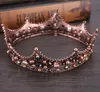 Retro Palace Queen Baroque Black Bruid Cirkel Ronde Crown Crown Studio Hoofd Ornament