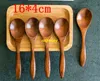 10 sztuk / partia Wysokiej Jakości 16 * 4 cm Naturalny Drewniany Łyżka Naczynie Drewniane Łyżki Flatware Naczynia Zupa Ryżowa Drewniana łyżka Scoop