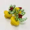 2018 Atacado DHL gratuito Mini UFO Carb Caps Kawaii Cactus Estilo acessórios coloridos fumar por vidro de quartzo térmica Banger DCC04