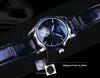 Gewinner Herren Mechanical Watch Blue Ocean Geometrie Designer Skelett Zifferblatt Automatische Modemarke Handgelenk Uhr für MA7616292