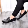 Moda New Mens Dress Moafers Walk Shoes Slip-on Genuine Leather Office Drive Casual Sapatos italianos Tamanho 38-45