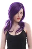 Ly cs billig dansfest cosplaySGTGTGTDESCENDANTS Audrey Purple Natural Wavy Cosplay Wig Medium Long Hair usa ship6375254
