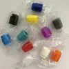 SMOK TFV12 TFV8 810 Wide Bore Silicone Disposable Drip Tip Bag Colorful Mouthpiece Cover Rubber Test Caps with individual pack