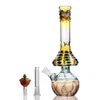 Fajki wodne grube okulary grzyby bonga fajki wodne bongo wodne Bubbler Downstem szklana fajka wodna Dab Rigs z miską 18mm