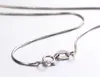 Hela Sale6Sizes tillgängliga Real 925 Sterling Silver Halsband Slim Thin Chains Halsband Kvinnokedja Kids Girls Jewelry 14-32 "Colier8835988