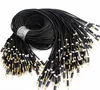 1m 3ft Métal Tissu ininterrompu AUDIDED AUX AUX CABIL CABLE 35 mm mâle à mâle pour haut-parleur CORDONPORTATE