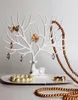 Creative Tree Forma Antler Jóias Cremalheira Deer King Brinco Suporte Europeu Jóias Armazenamento Cremalheira Brincos Brincos Braceletes Exibir Stand