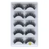 Handgjorda Falska Ögonfransar Naturlig Look Tjock Mink Fur Hårfransar Full Strip Black Eyelashes Extensions DHL Gratis