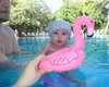 20 * 17cm Piscina Float Fun Flamingo Inflable Taza Holder Great for Pool Fiestas Tiempo de baño Tenedor y decoración