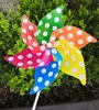 Diy Windmill Party Decor Pinwheel Whirligig Vind Chime Flower Dekoration Hem Yard Garden Dekorationer Ornament QW8176