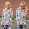 Kadın Hoodies Çiçek Baskı Kapşonlu Sonbahar Uzun Kollu Tişörtü Moda Baskı Kazak Hoodies Kızlar Casual Spor Giyim TopsYFA290